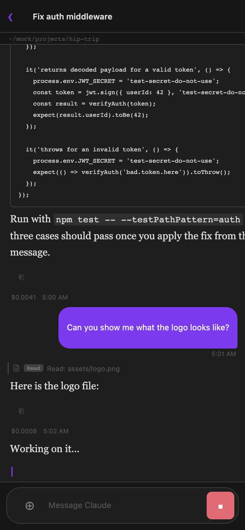 Mobile remote access — desktop sessions mirrored to your phone in real time